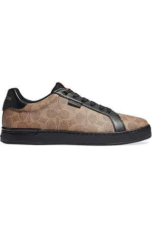 Shop COACH Lowline Coated Canvas Sneakers | Saks Fifth Avenue