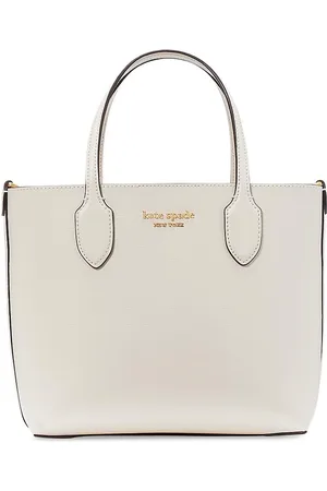 Kate Spade Small Bleecker Saffiano Leather Crossbody Bag in Natural