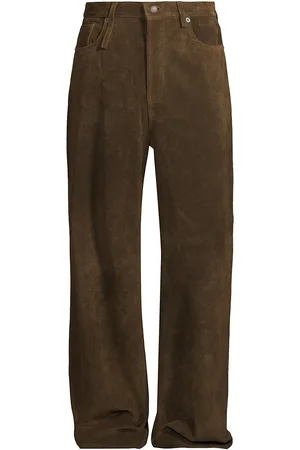 Leather Pants in the color Brown for men | FASHIOLA.com