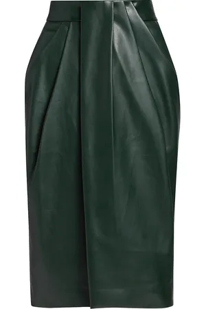 Midi Vegan Leather Wrap Skirt – Elie Tahari