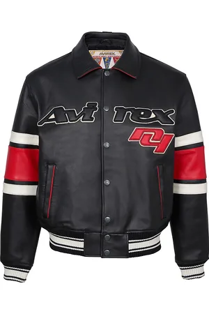 Avirex Game Day Nappa Leather Jersey - Varsity Blue