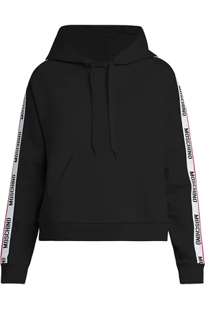 Moschino cotton cropped hoodie - Black