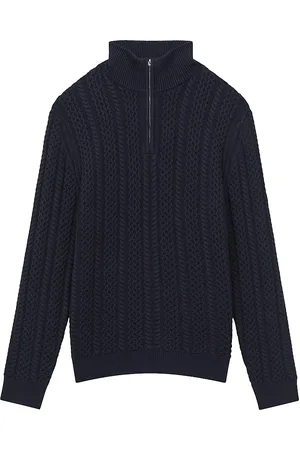 Reiss Holden - Multi Fairisle Knitted Zip-Through Cardigan, L