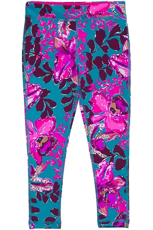 Lilly Pulitzer UPF 50+ Girls Mini Weekender Legging - Blue Peri