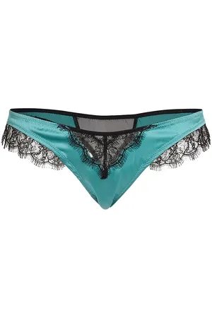 Kiki De Montparnasse leather-trim Lace G-string - Farfetch