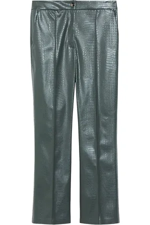 Pernille Faux Leather Pants - Bottle Green – The Frankie Shop