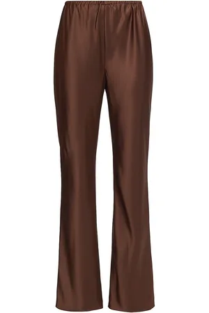 Gale Satin Mid Rise Bias Pant