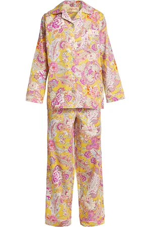 Papinelle Sophia Cozy Knit Top & Floral Paisley Pant Pajama Set