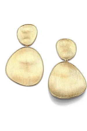 Marco Bicego Lunaria 18K Yellow Double-Drop Earrings