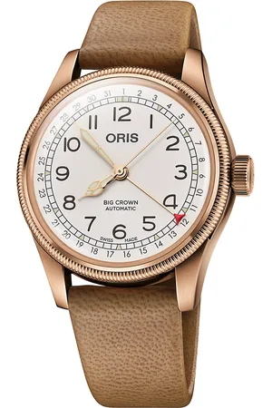 Oris Big Crown Father Time Limited Edition Bronze & Leather Strap Watch/40MM