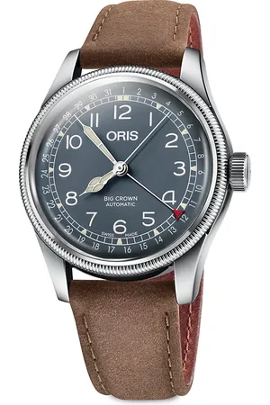 Oris Big Crown Pointer Date Leather Strap Watch
