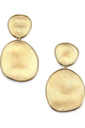 Marco Bicego Lunaria 18K Yellow Double-Drop Earrings