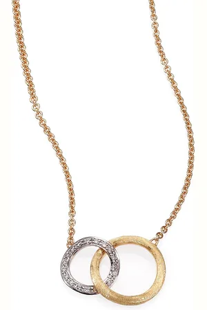 Marco Bicego Jaipur Link Diamond, 18K White & Yellow Pendant Necklace