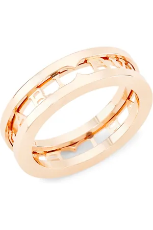 Bvlgari B. zero1 18K Rose Gold Logo Band Ring