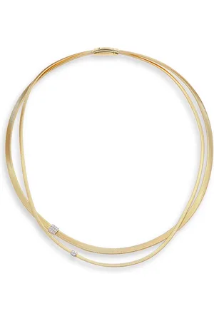 Marco Bicego Masai Diamond, 18K Yellow & 18K White Double-Strand Necklace