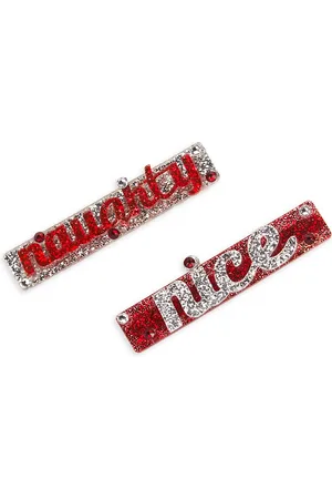 Bari Lynn Naughty & Nice Resin Clip, Set of 2