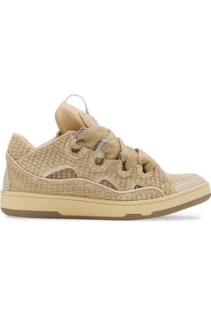 Lanvin Curb Raffia Sneakers