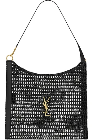 Saint Laurent Oxalis Bag in Raffia Macramé