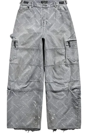 Balenciaga Bal Diagonal Allover Cargo Pants
