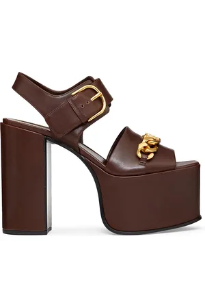 VALENTINO GARAVANI VLogo Chain Calfskin 130MM Platform Sandals