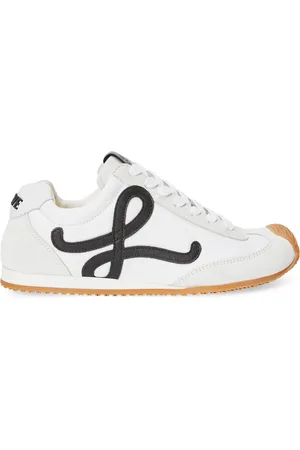 【Loewe】suede-trimmed sneakers スエードトリム スニーカー 送料込/関税込□LOEWE□スエードトリム スニーカー 靴・ブーツ