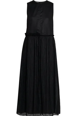 Jil Sander Collar Flared Midi ドレス Jil Sander Band-collar Midi Shirtdress In Blue | ModeSens