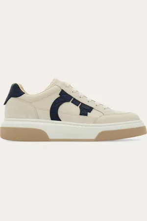 Salvatore Ferragamo Men Low top sneaker with Gancini outline Size 8