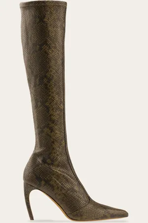 Salvatore Ferragamo Women Knee high boot with curved heel Size 5