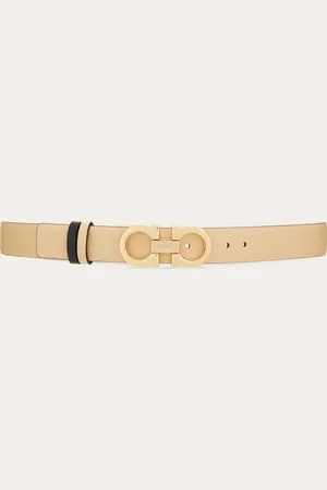 Salvatore Ferragamo Women Reversible and adjustable Gancini belt