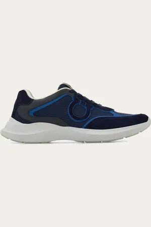 Salvatore Ferragamo Men Low top sneaker with Gancini ornament Size 7