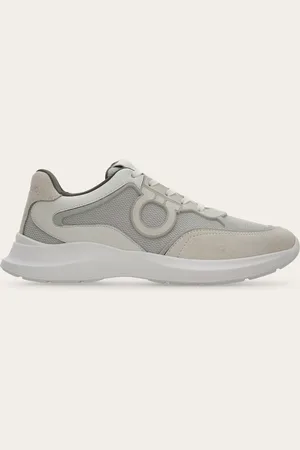 Salvatore Ferragamo Men Low top sneaker with Gancini ornament Size 7