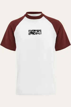 Salvatore Ferragamo Men Flocked print t-shirt