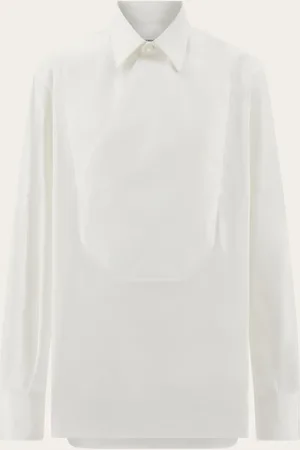 Salvatore Ferragamo Women Long sleeved tuxedo shirt