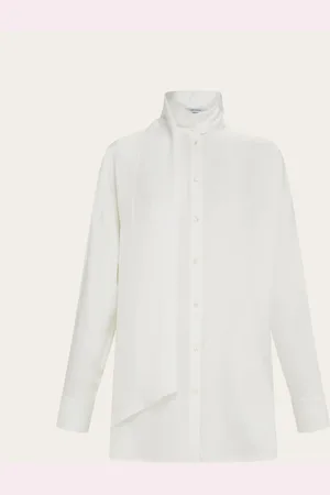 Salvatore Ferragamo Women Viscose blouse with sash collar