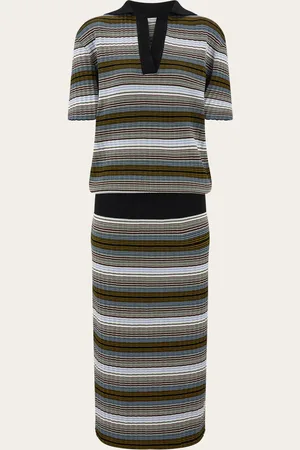 Salvatore Ferragamo Women Knitted striped dress