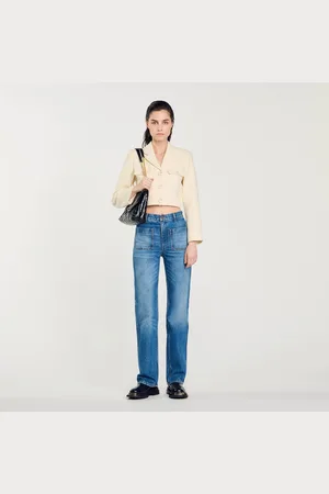Sandro Flared faded jeans
