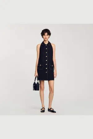 Sandro Peter Pan collar mini dress
