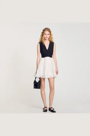 Sandro Two-tone mini dress