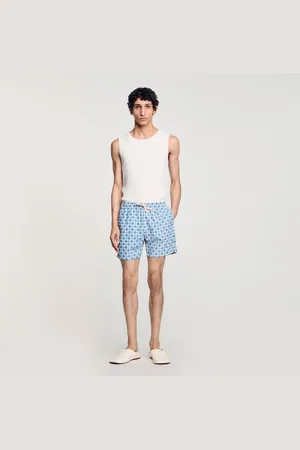 Sandro Square Cross swim shorts