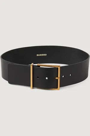 Sandro Wide leather belt