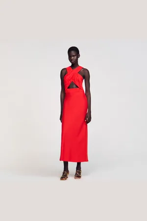 Sandro Maxi wraparound dress