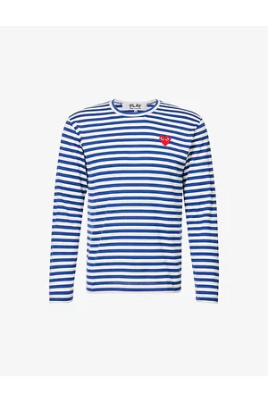 Comme des Garçons Mens Striped Cotton-Jersey Top L