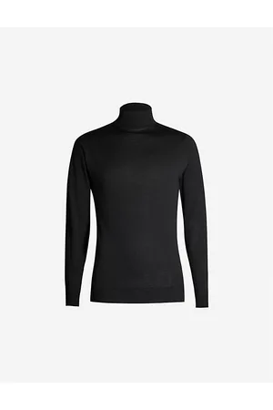 JOHN SMEDLEY Mens Cherwell Turtleneck Wool Jumper S