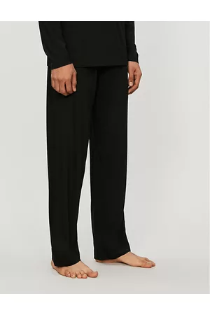 DEREK ROSE Mens Basel Stretch-Modal Trousers L