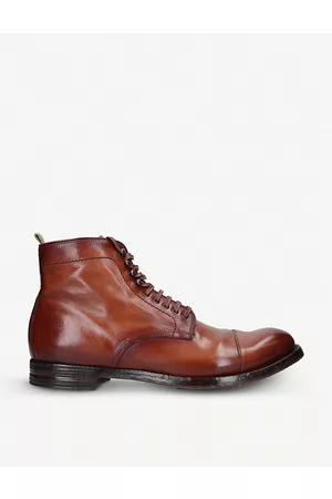 Officine creative Mens Anatomia 16 Leather Ankle Boots Eur 42 / 8 Uk Men