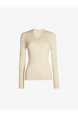 Sandro Womens Ribbed Knitted Cardigan 8