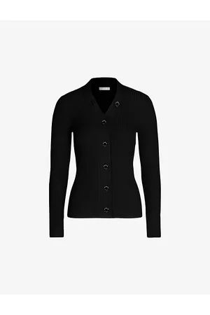 Sandro Womens Ribbed Knitted Cardigan 8