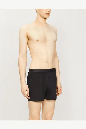 Sunspel Mens Elasticated Slim-Fit Cotton Boxers S