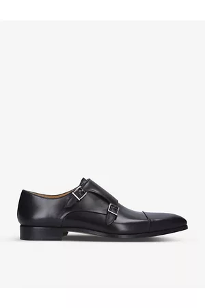Magnanni Double Monk Strap Leather Shoes Eur 43 / 9 Uk Men