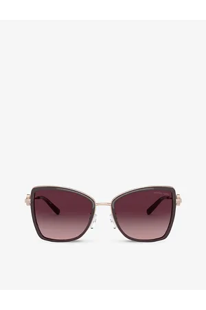 Michael Kors Womens Mk1067B 55 Corsica Square-Frame Metal Sunglasses